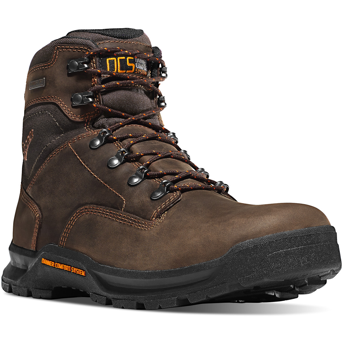 Danner Mens Crafter 6 Work Boots Dark Brown - FBI261948